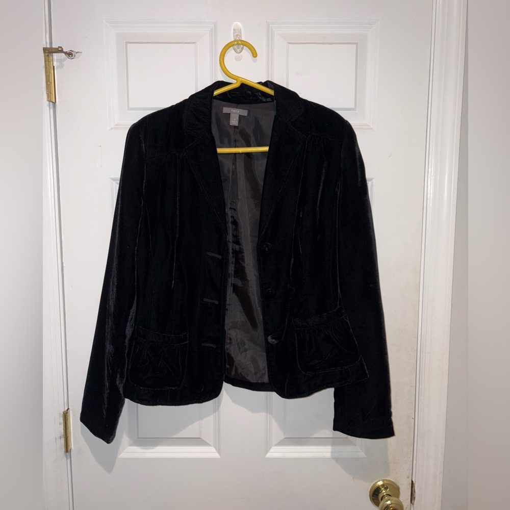 Apt. 9 Black Velvet Women's Blazer